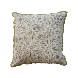 18" Crocheted Pillow