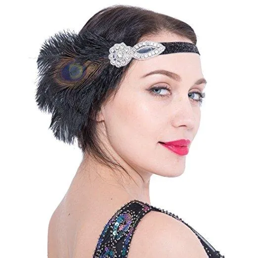 1920s Flapper Headband Gatsby Headpiece Accessories|JaosWish
