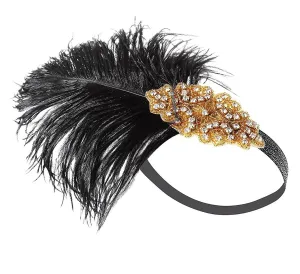 1920s Vintage Sequined Flapper Headband Gatsby Headpiece|JaosWish