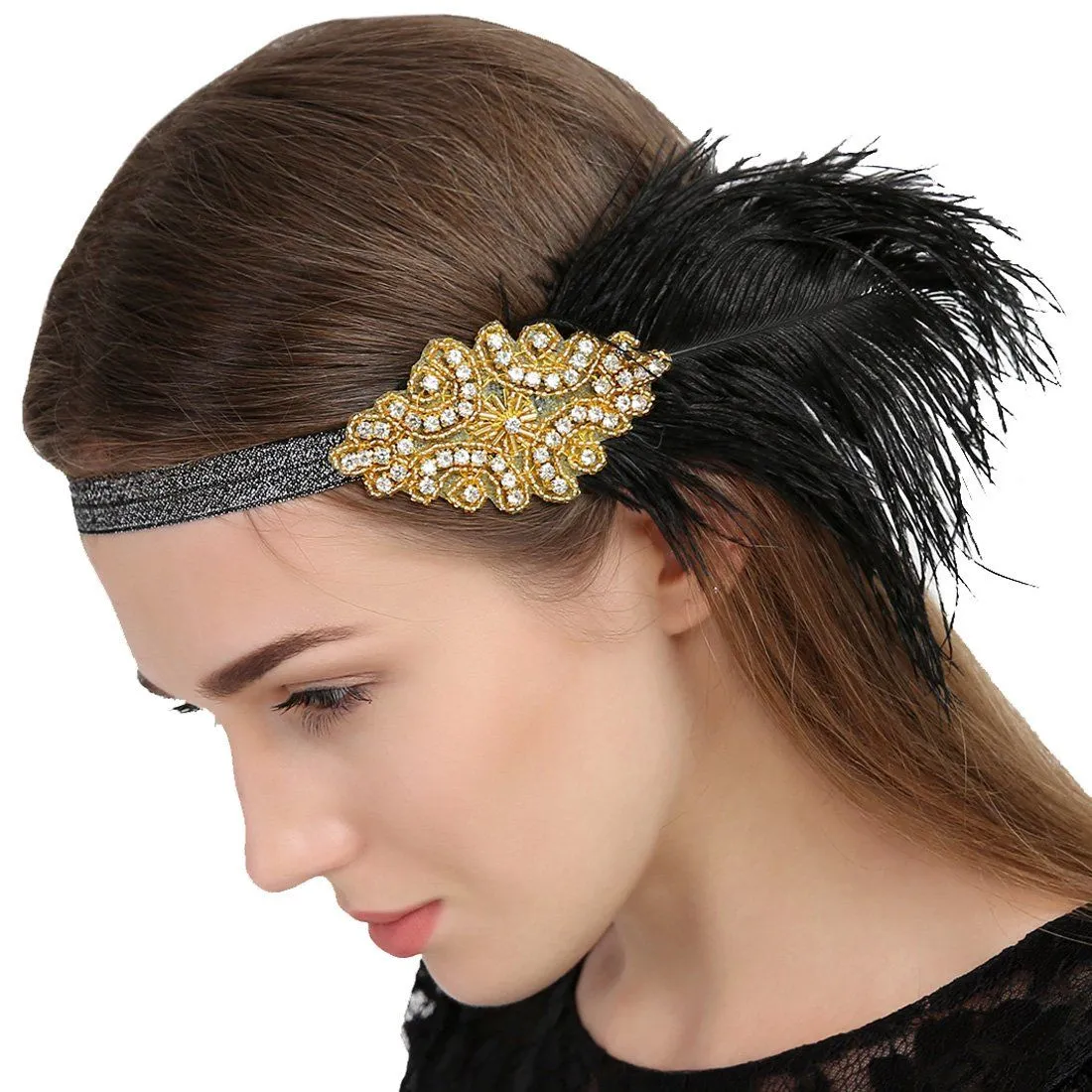 1920s Vintage Sequined Flapper Headband Gatsby Headpiece|JaosWish