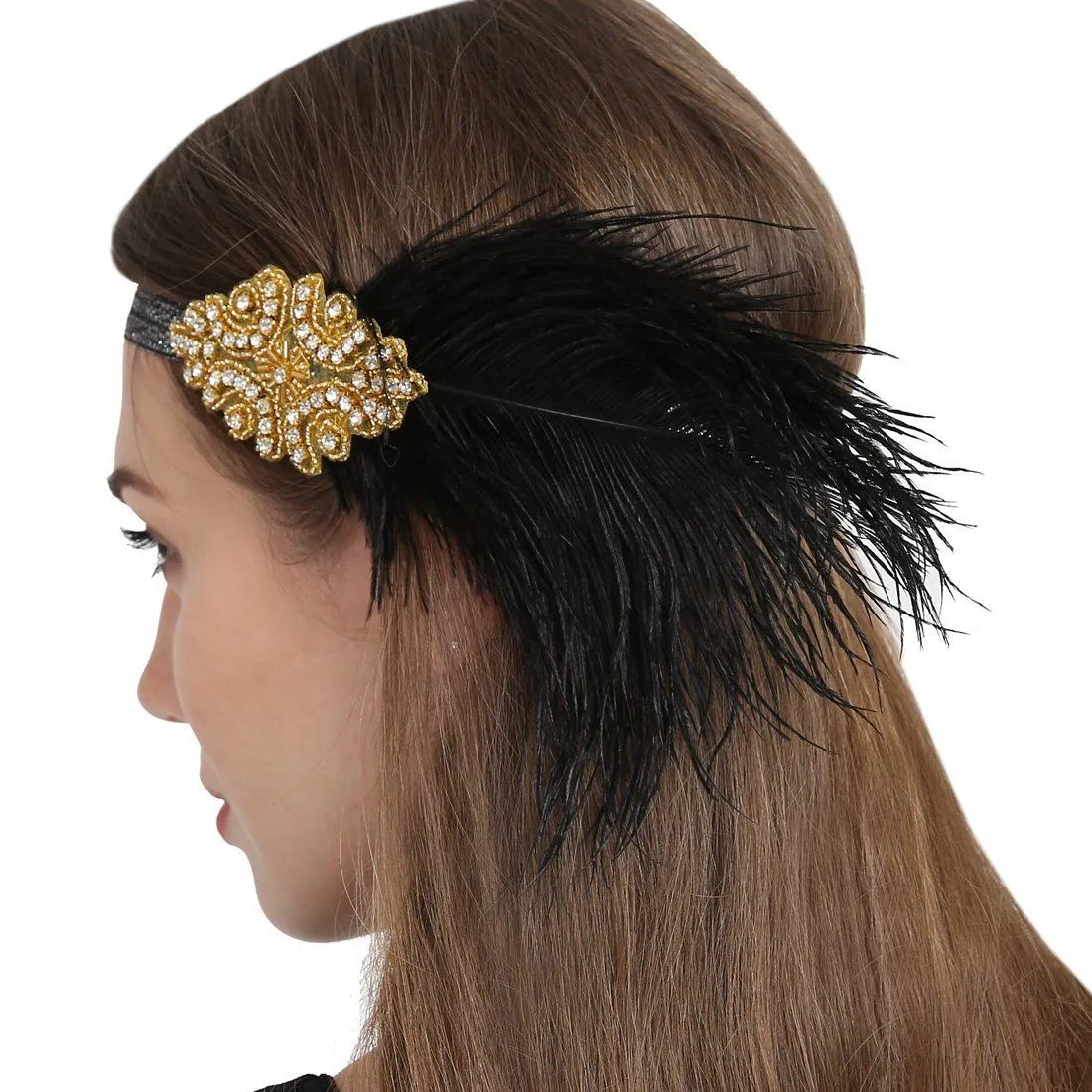 1920s Vintage Sequined Flapper Headband Gatsby Headpiece|JaosWish