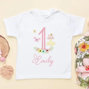 1st Birthday Girl Personalised Toddler & Kids T Shirt
