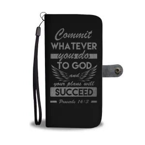 2in1 Wallet and Cell Phone Case - Gun Metal Dark Kosher Design