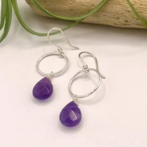 Amethyst Briolette Earrings