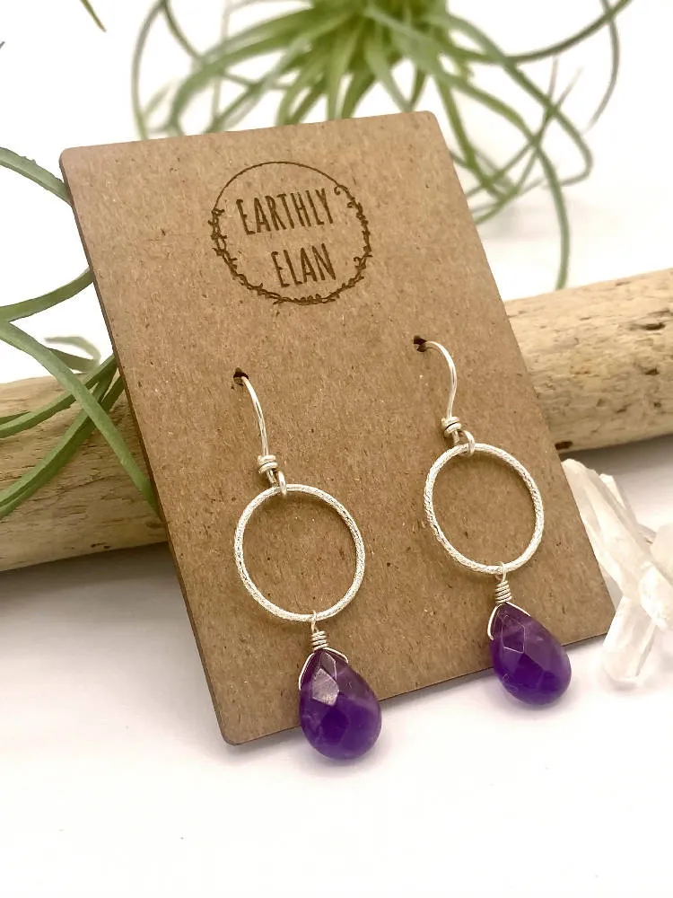 Amethyst Briolette Earrings