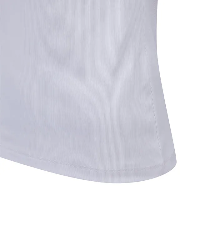 ANEW Golf:  Women Collar Transform Sleeved Long T-Shirt - White