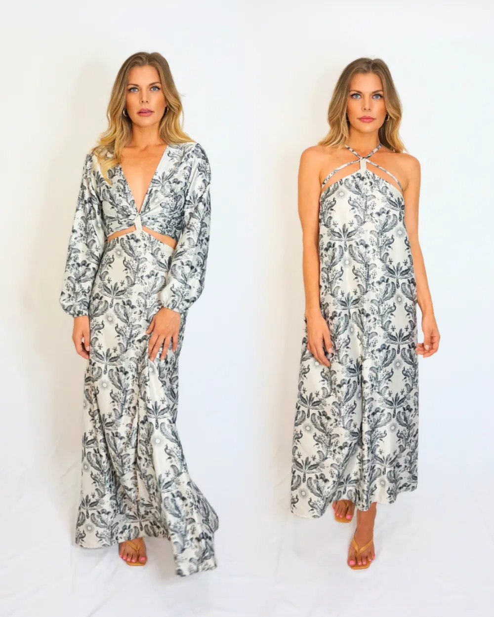 Attachable Skirt to Dress - French Toile