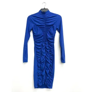 Baddy Shirred Back Zipper Mini Dress