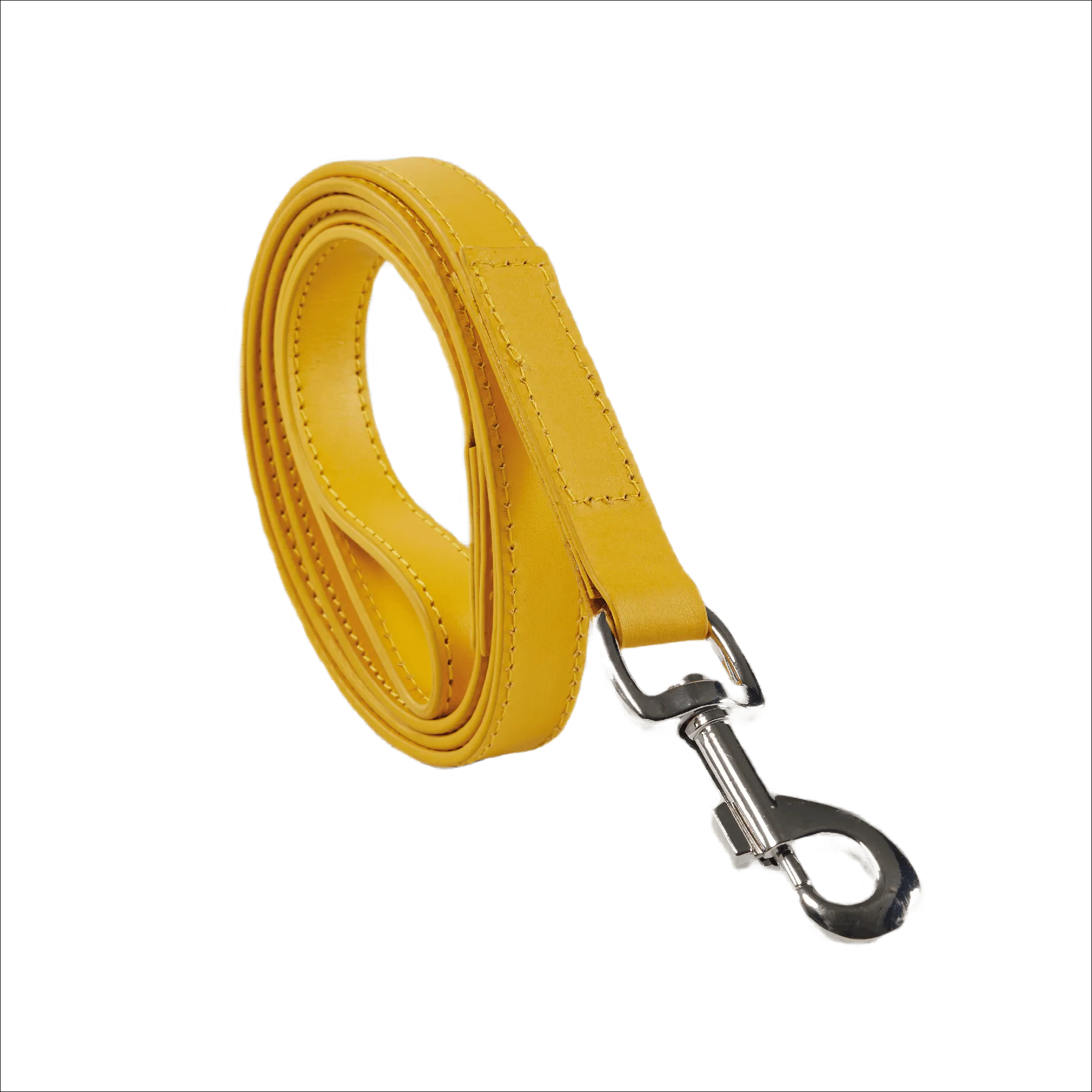 Baker & Bray Sustainable Designer Leather Dog Lead | Lemon