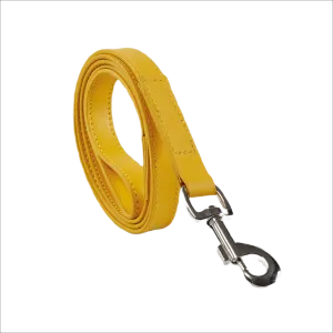 Baker & Bray Sustainable Designer Leather Dog Lead | Lemon