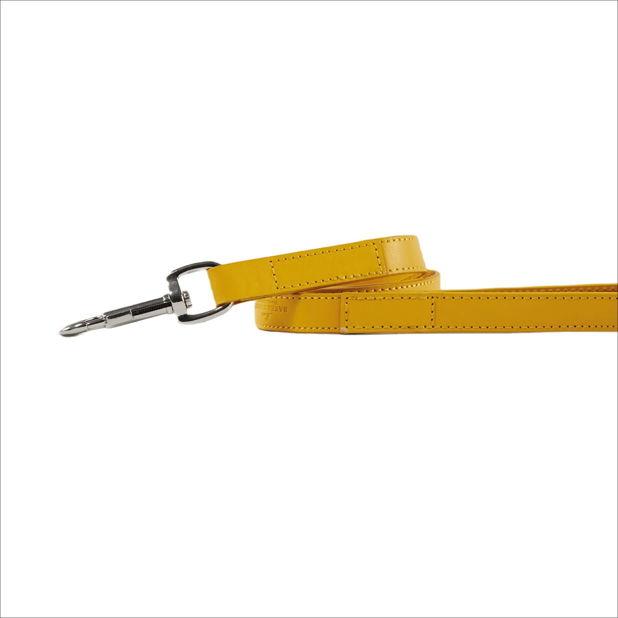 Baker & Bray Sustainable Designer Leather Dog Lead | Lemon