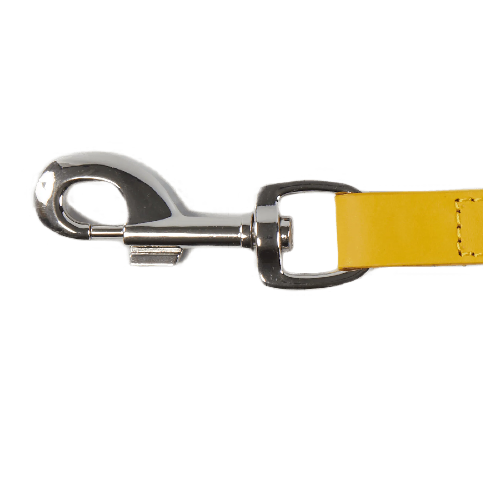 Baker & Bray Sustainable Designer Leather Dog Lead | Lemon