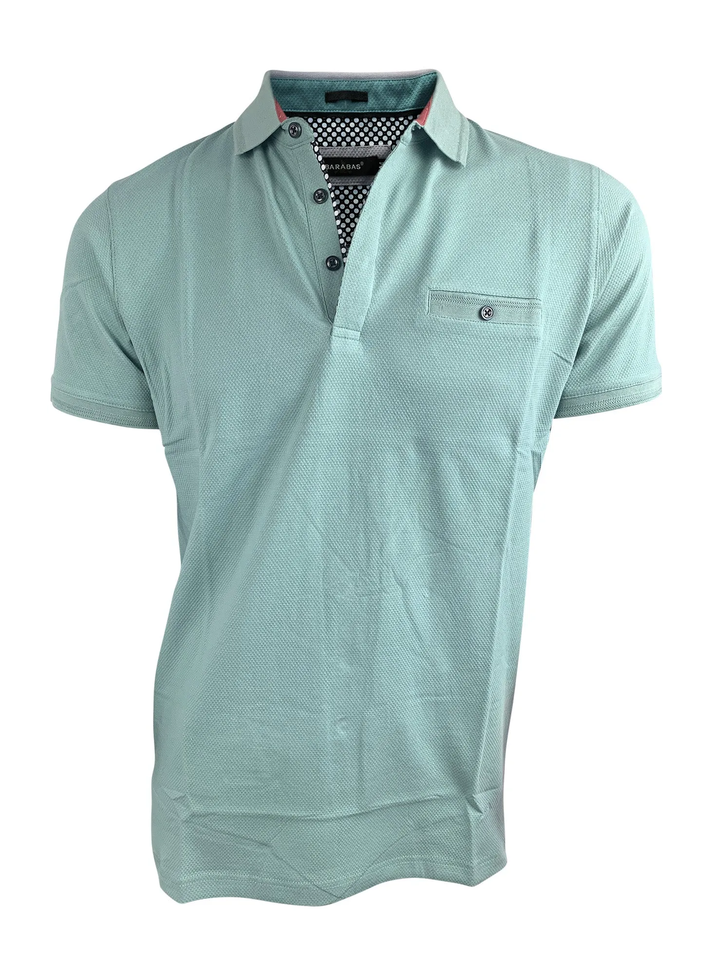 Barabas Men's Classic Teal Polo