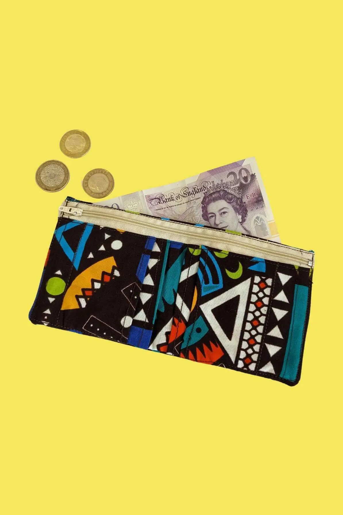 Be Rave African Print Fabric Wallet