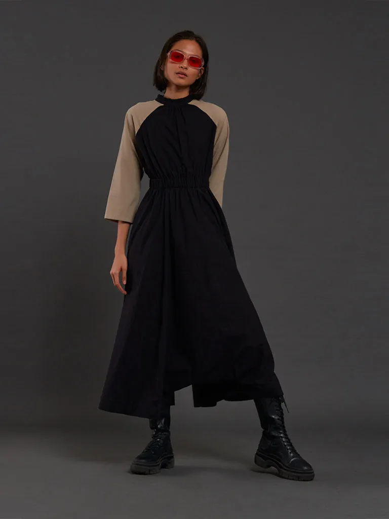 Black & Beige Sphara Jumpsuit