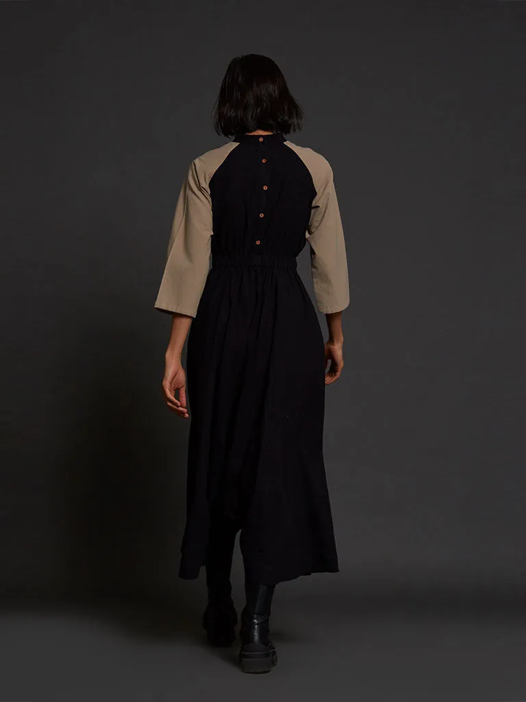 Black & Beige Sphara Jumpsuit