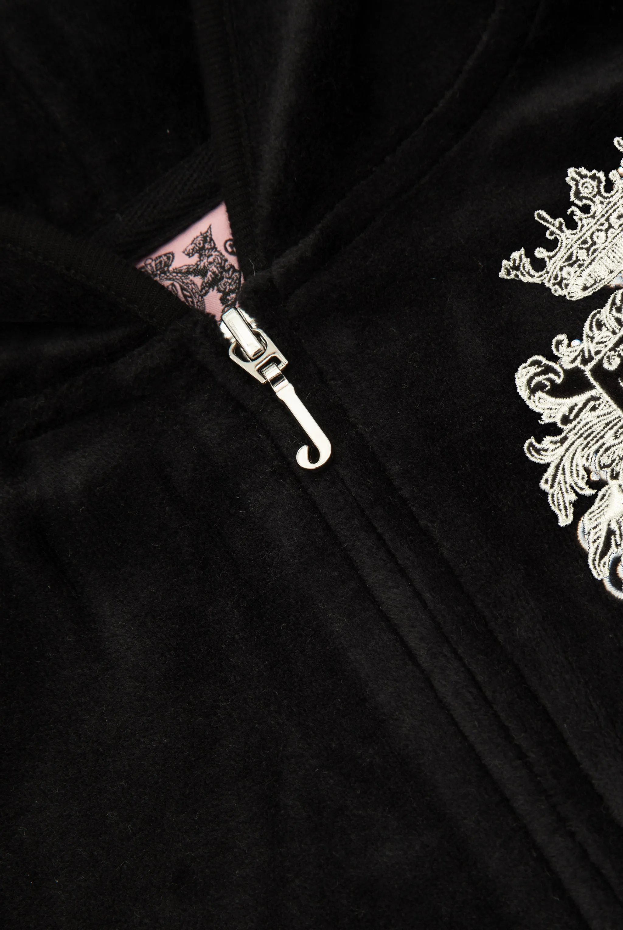 BLACK 'ONCE UPON A TIME' BAMBOO VELOUR HERITAGE HOODIE