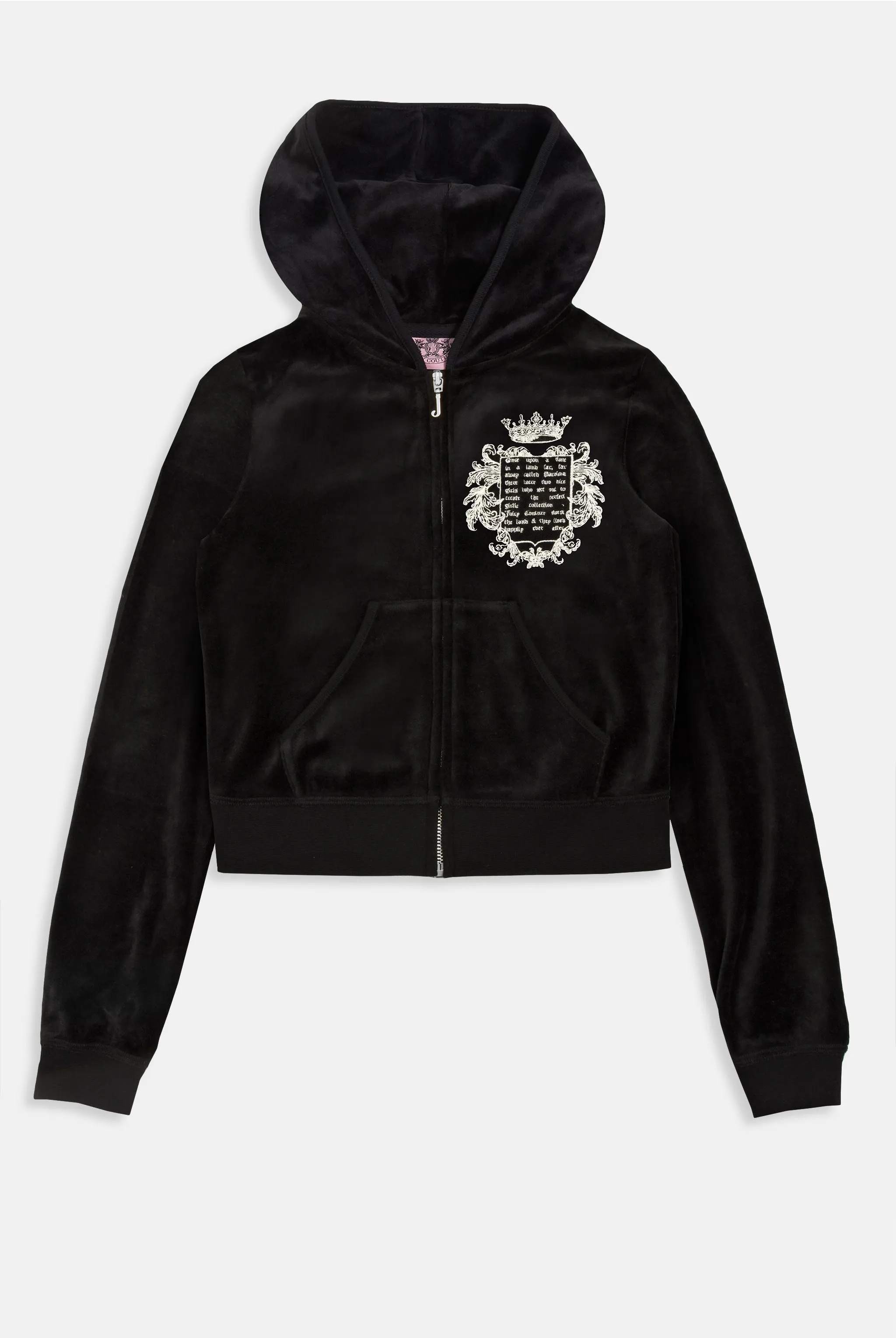 BLACK 'ONCE UPON A TIME' BAMBOO VELOUR HERITAGE HOODIE