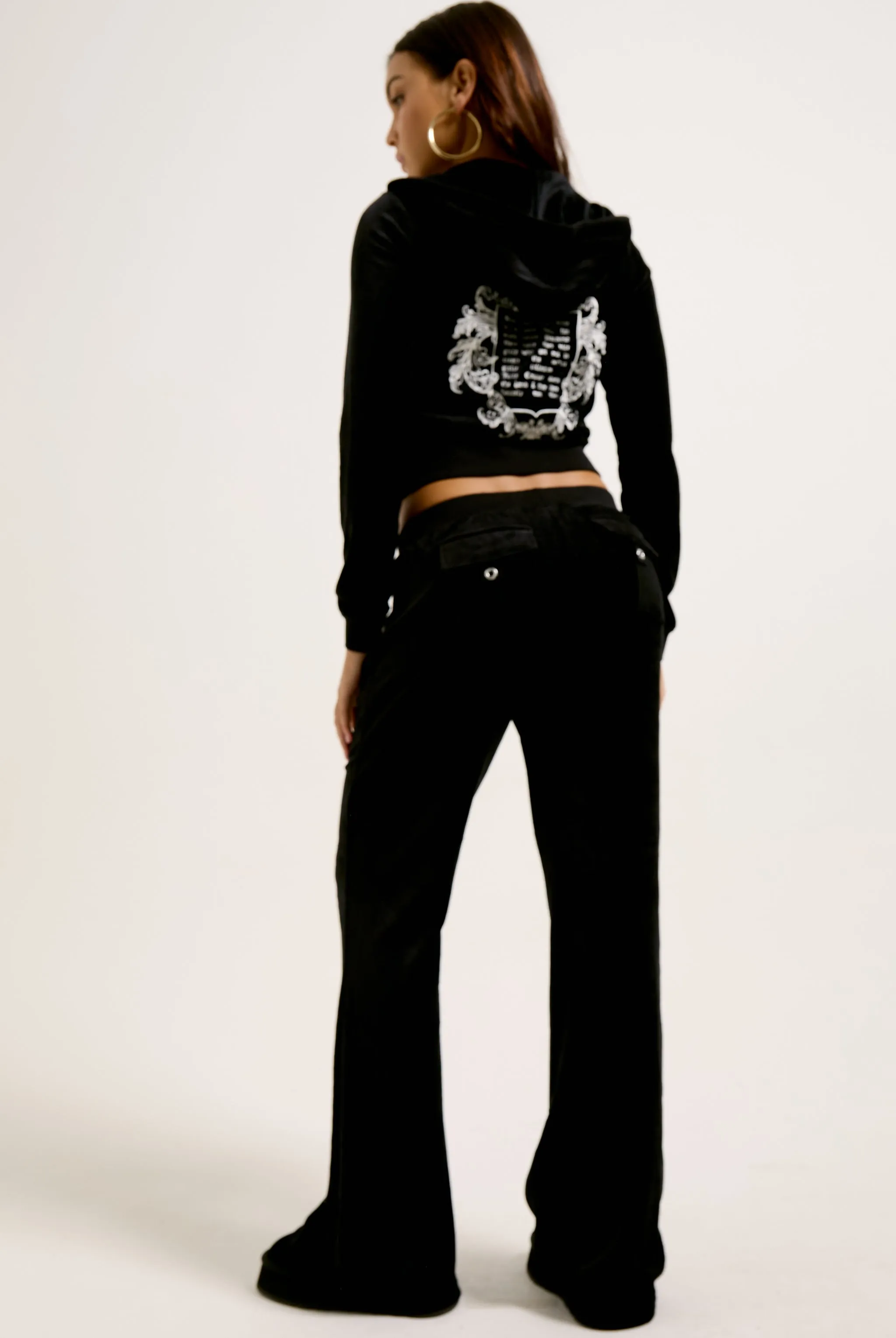 BLACK 'ONCE UPON A TIME' BAMBOO VELOUR HERITAGE HOODIE