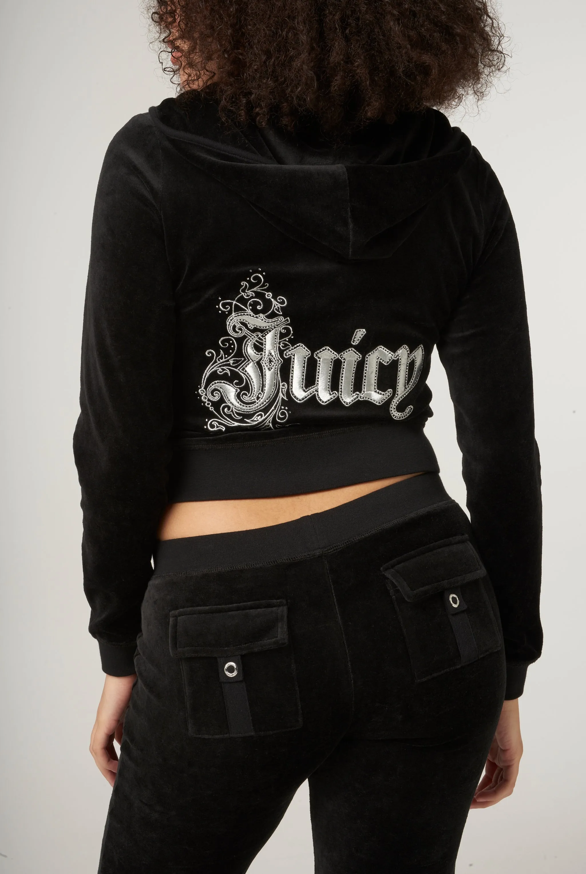 BLACK RENAISSANCE CREST BAMBOO VELOUR HERITAGE HOODIE