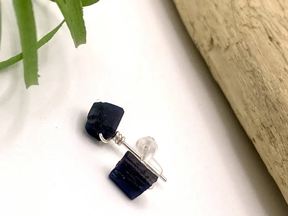 Black Tourmaline Post Earrings