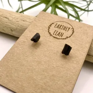 Black Tourmaline Post Earrings