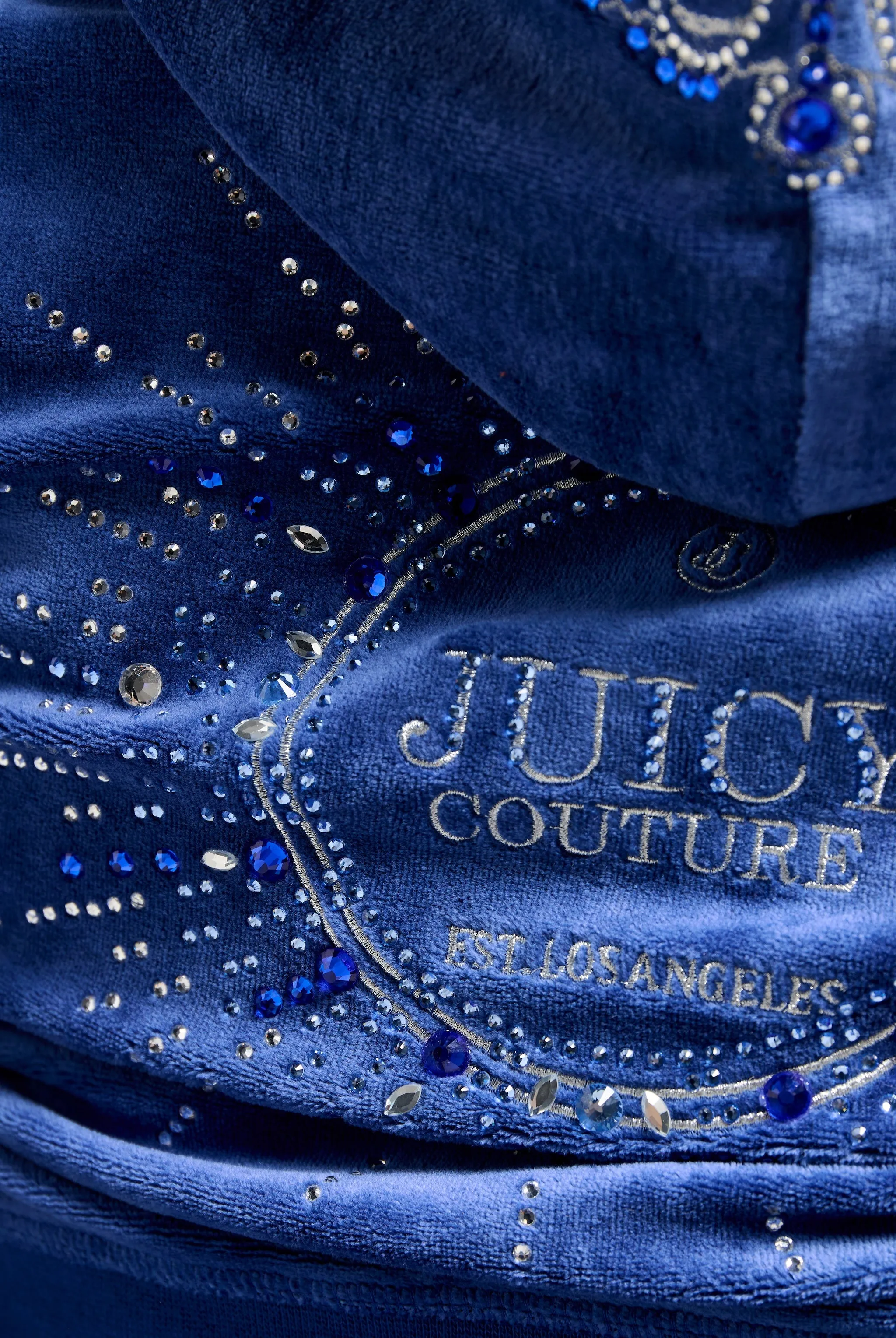 BLUE DEPTHS CROWN BAMBOO VELOUR HERITAGE HOODIE