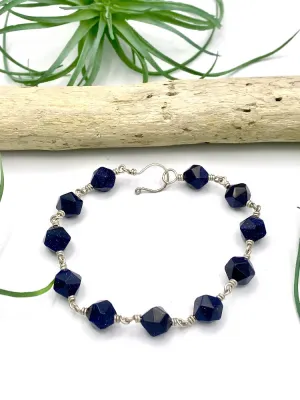Blue Goldstone Bracelet