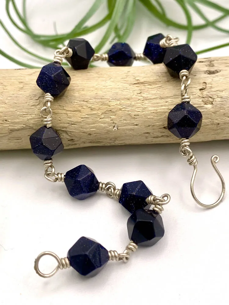 Blue Goldstone Bracelet