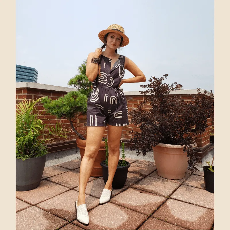 Bushwick Print Romper