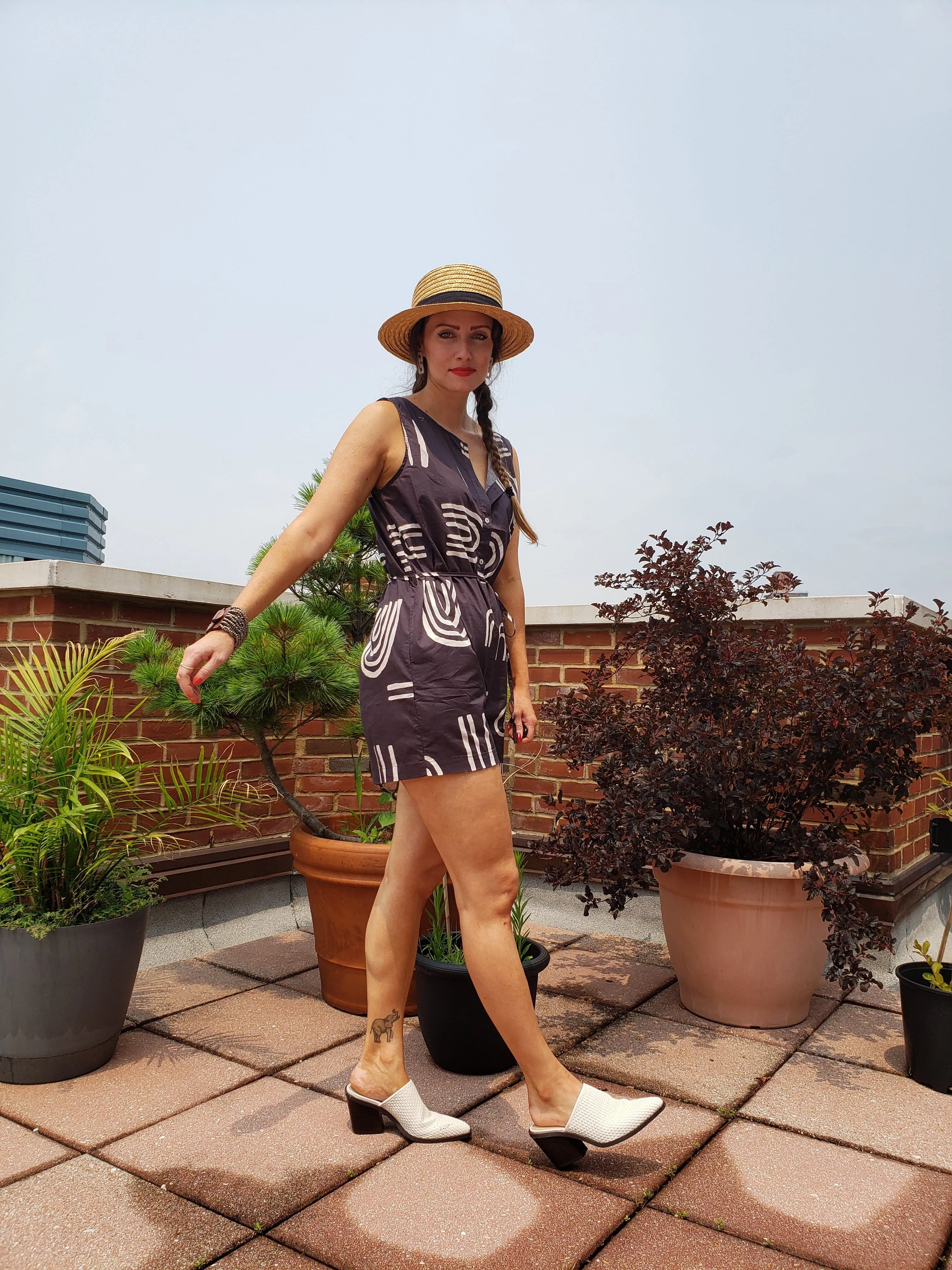 Bushwick Print Romper