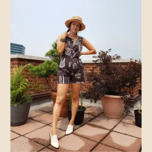 Bushwick Print Romper