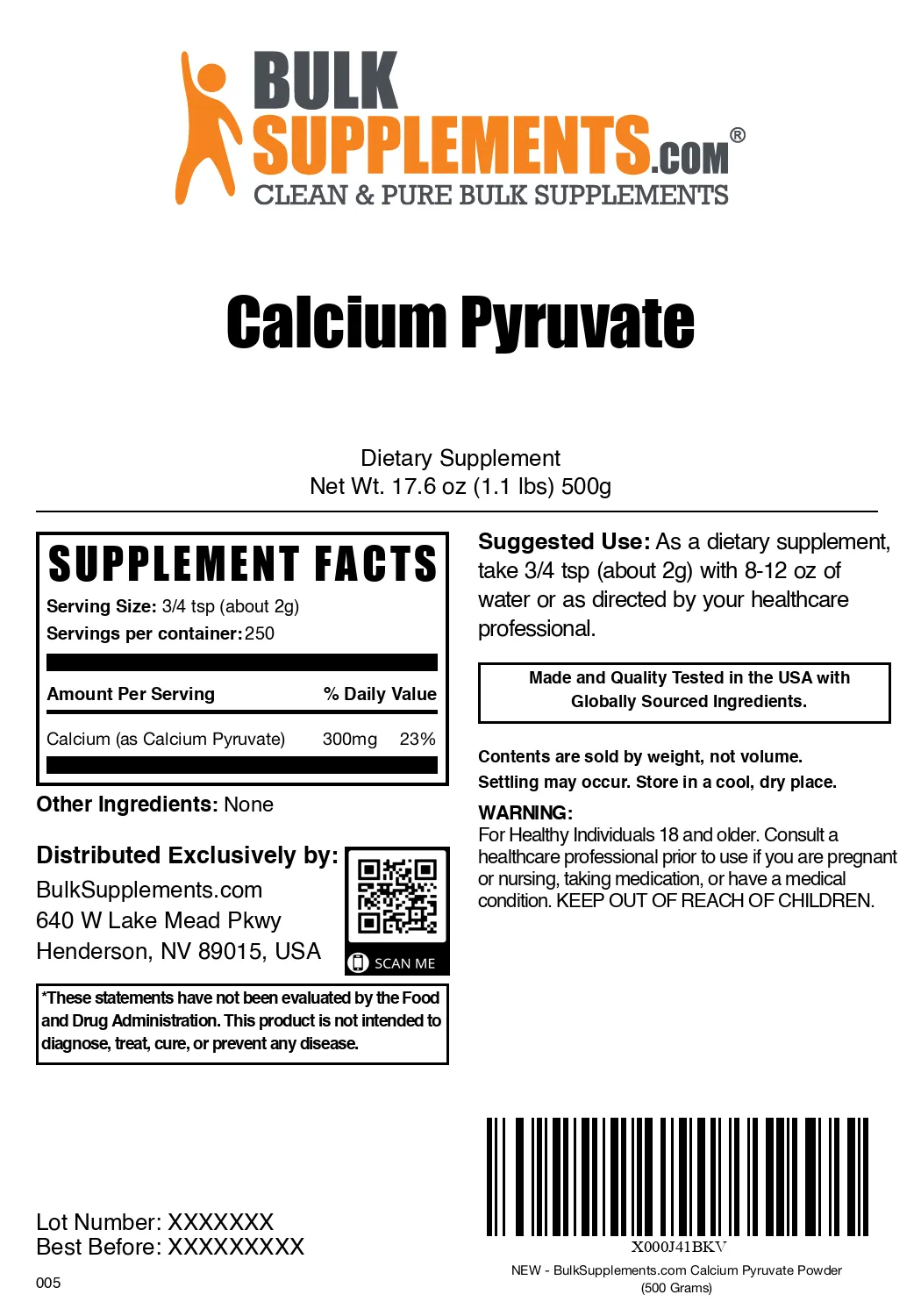 Calcium Pyruvate Powder