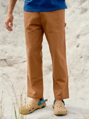 Canvas Work Pants - Almond