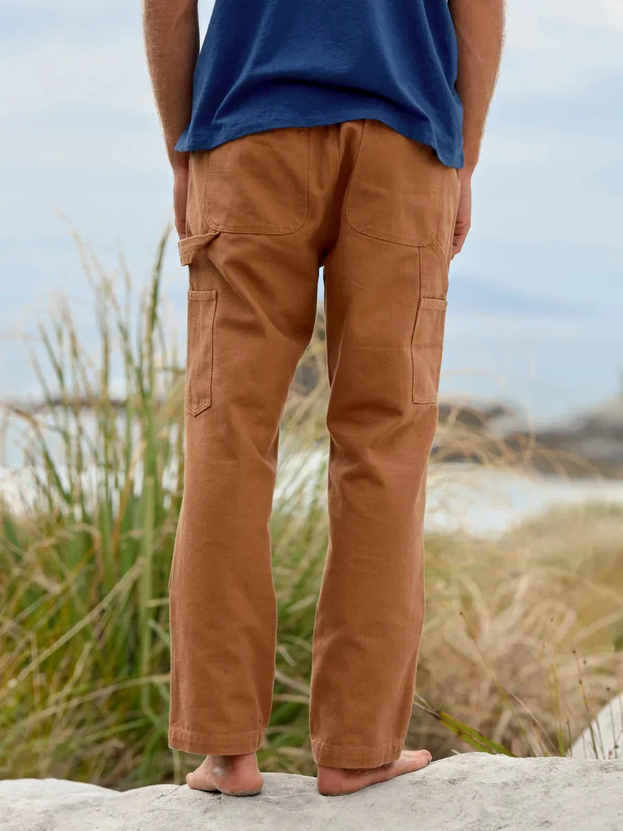 Canvas Work Pants - Almond