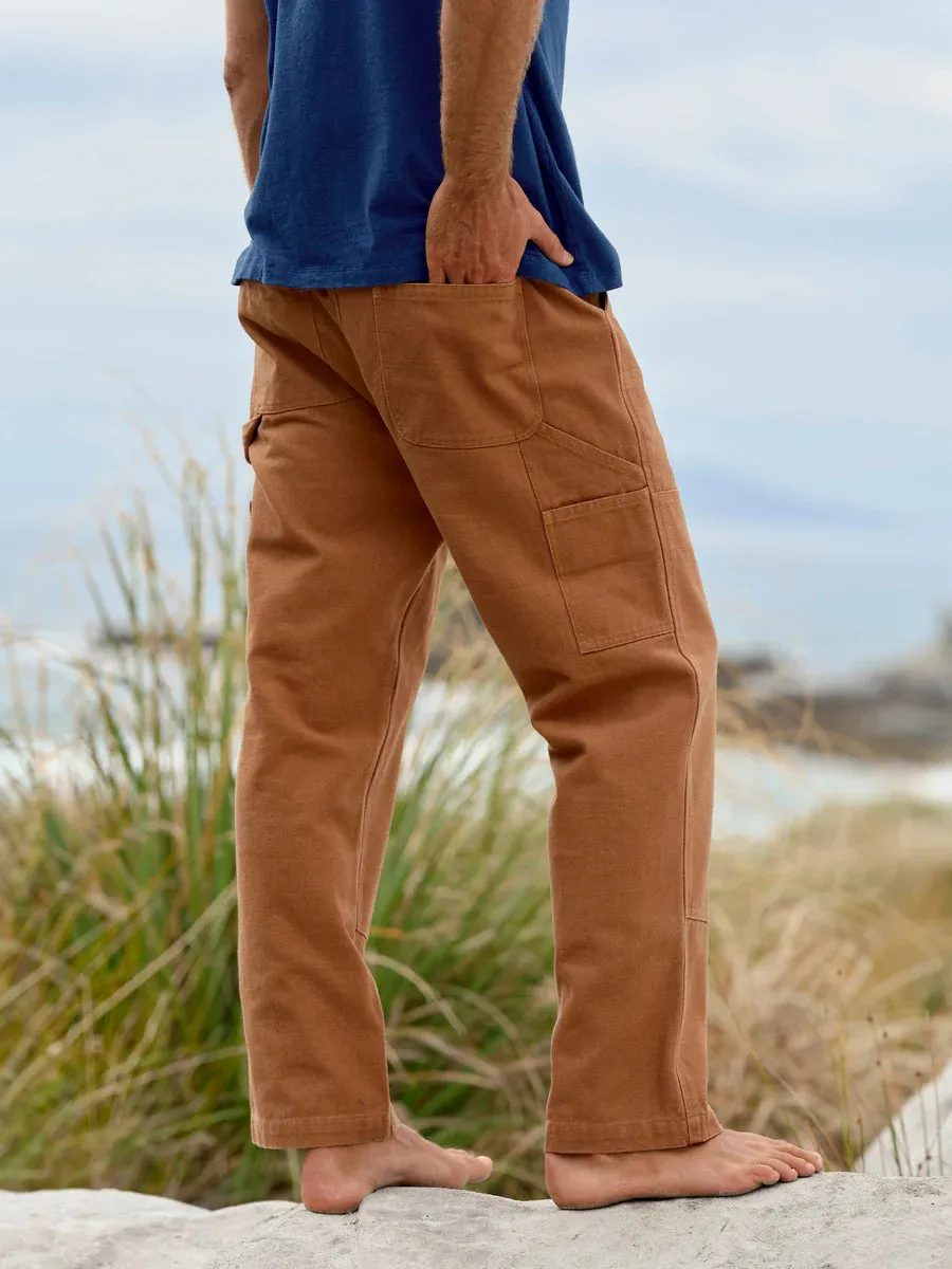 Canvas Work Pants - Almond
