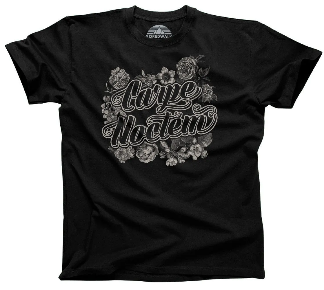 Carpe Noctem T-Shirt Goth Soft Grunge Boho Vampire Seize the Night - Relaxed Unisex Fit