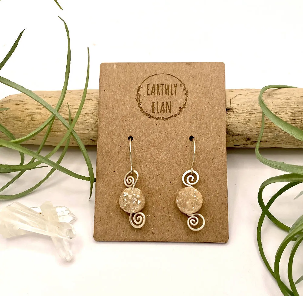 Champagne Druzy Earrings