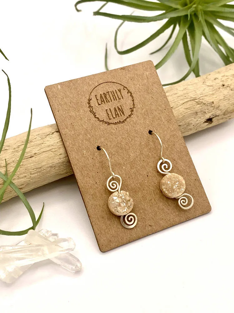 Champagne Druzy Earrings