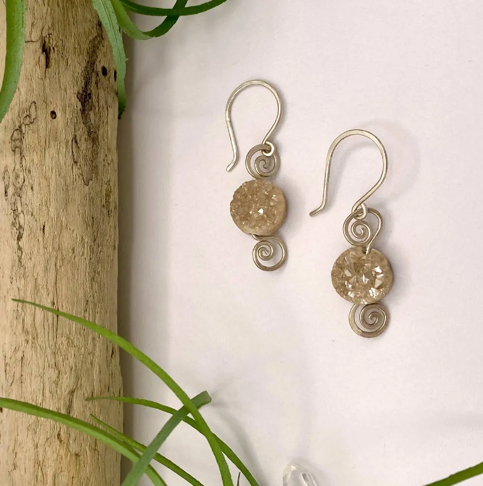 Champagne Druzy Earrings
