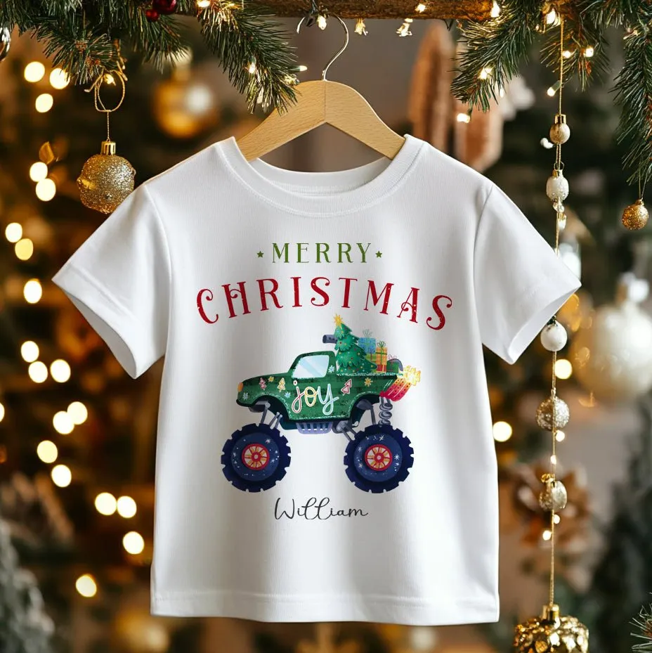 Christmas Teddy Bear Personalised Toddler & Kids T Shirt