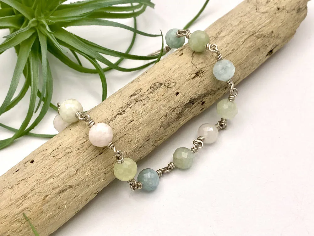 Chunky Morganite Bracelet