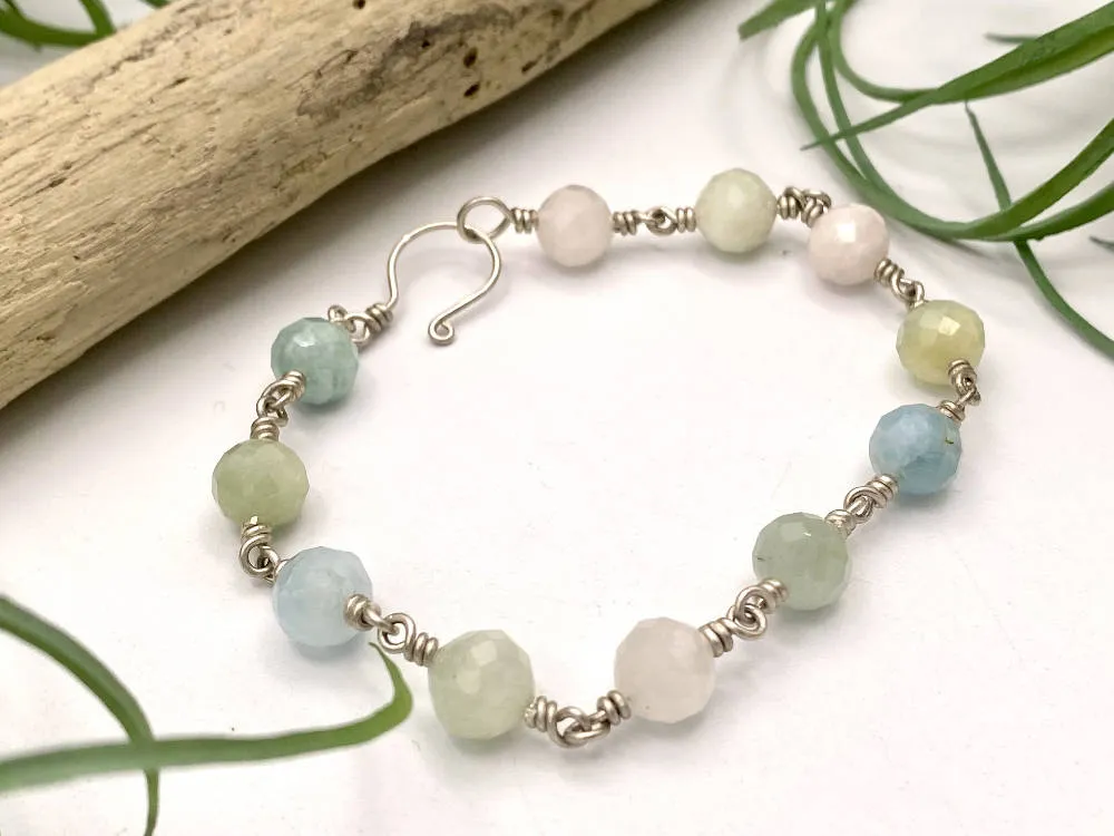 Chunky Morganite Bracelet