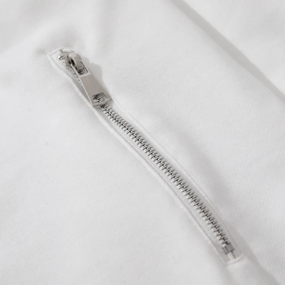 Classic Denim Stitching Polo Sweatshirt