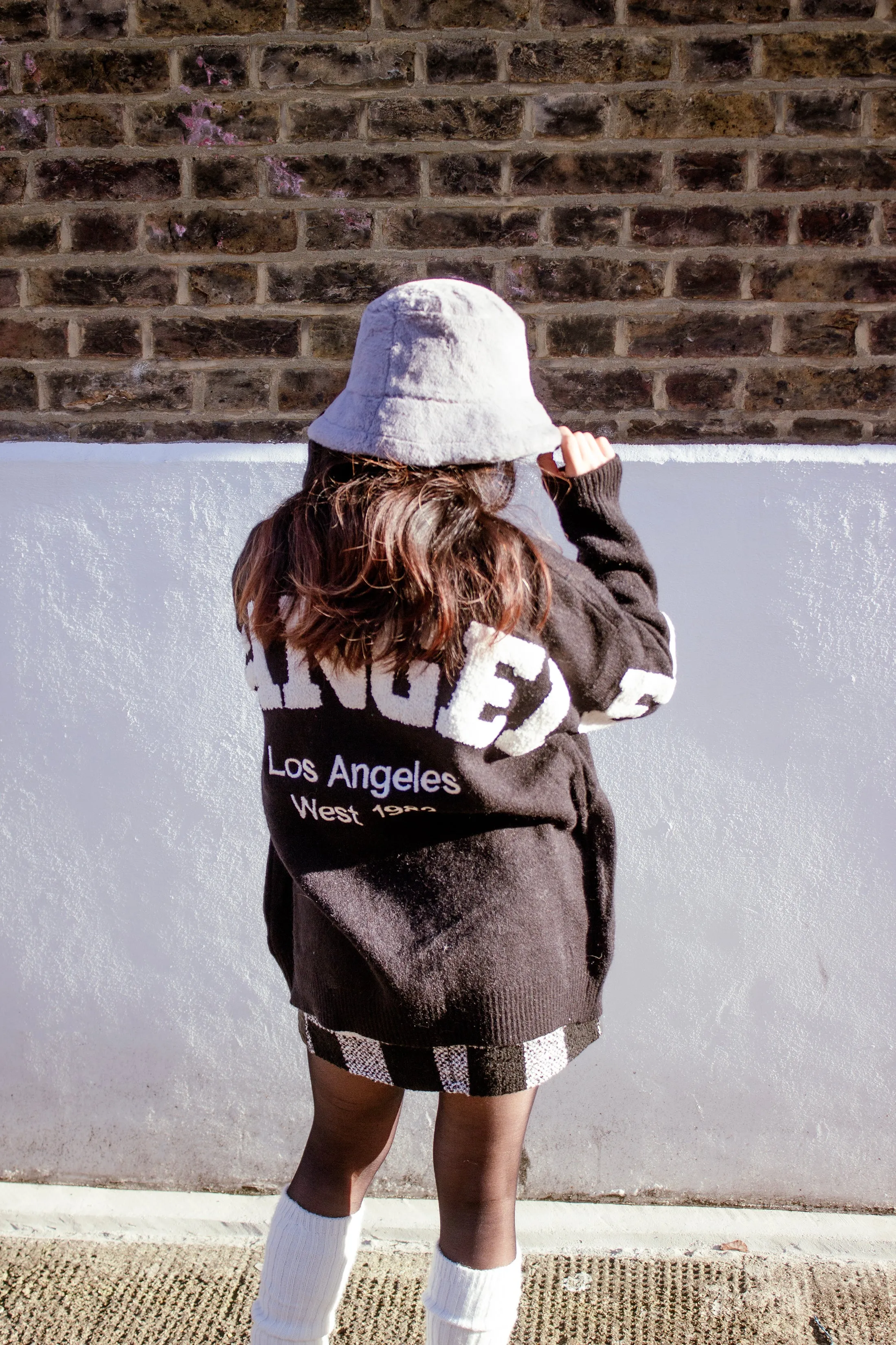 College Style Los Angeles Longline Cardigan