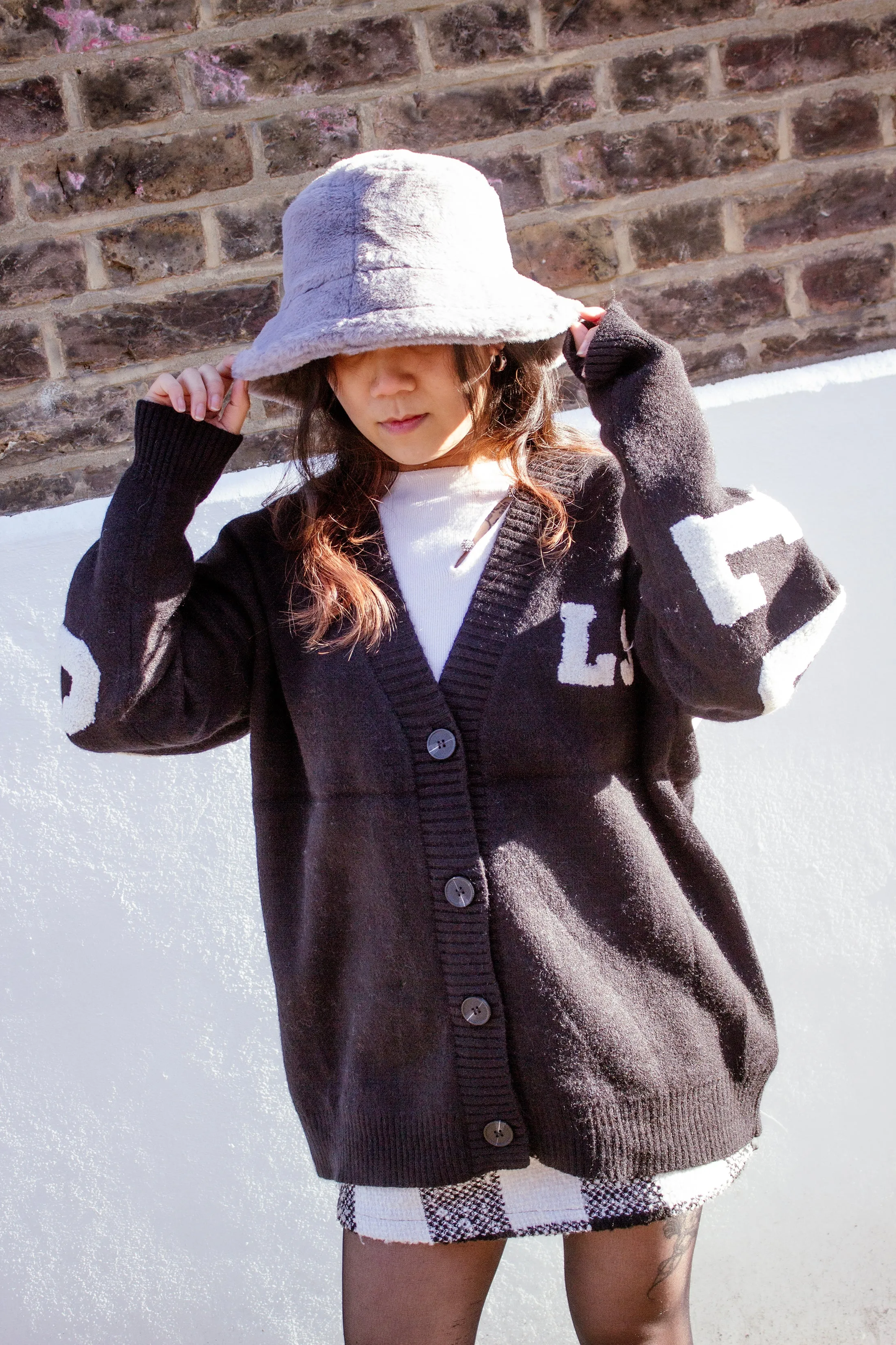 College Style Los Angeles Longline Cardigan