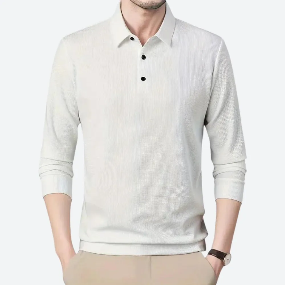 Comfort Long Sleeve Polo Shirt for Men