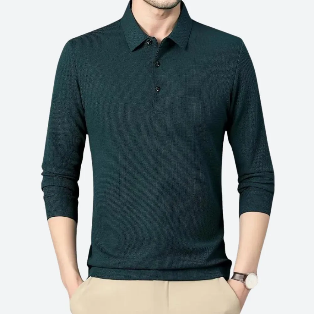 Comfort Long Sleeve Polo Shirt for Men