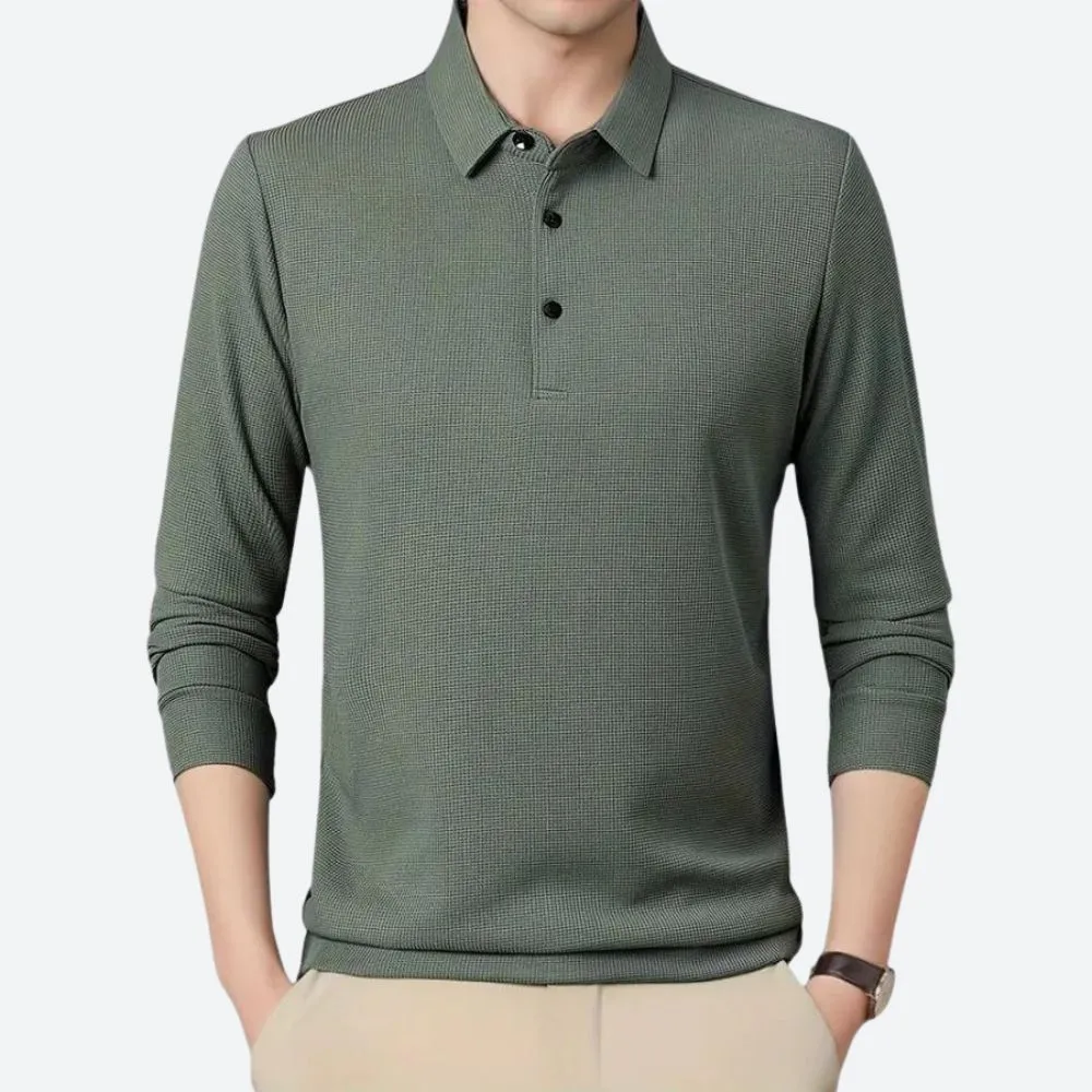 Comfort Long Sleeve Polo Shirt for Men