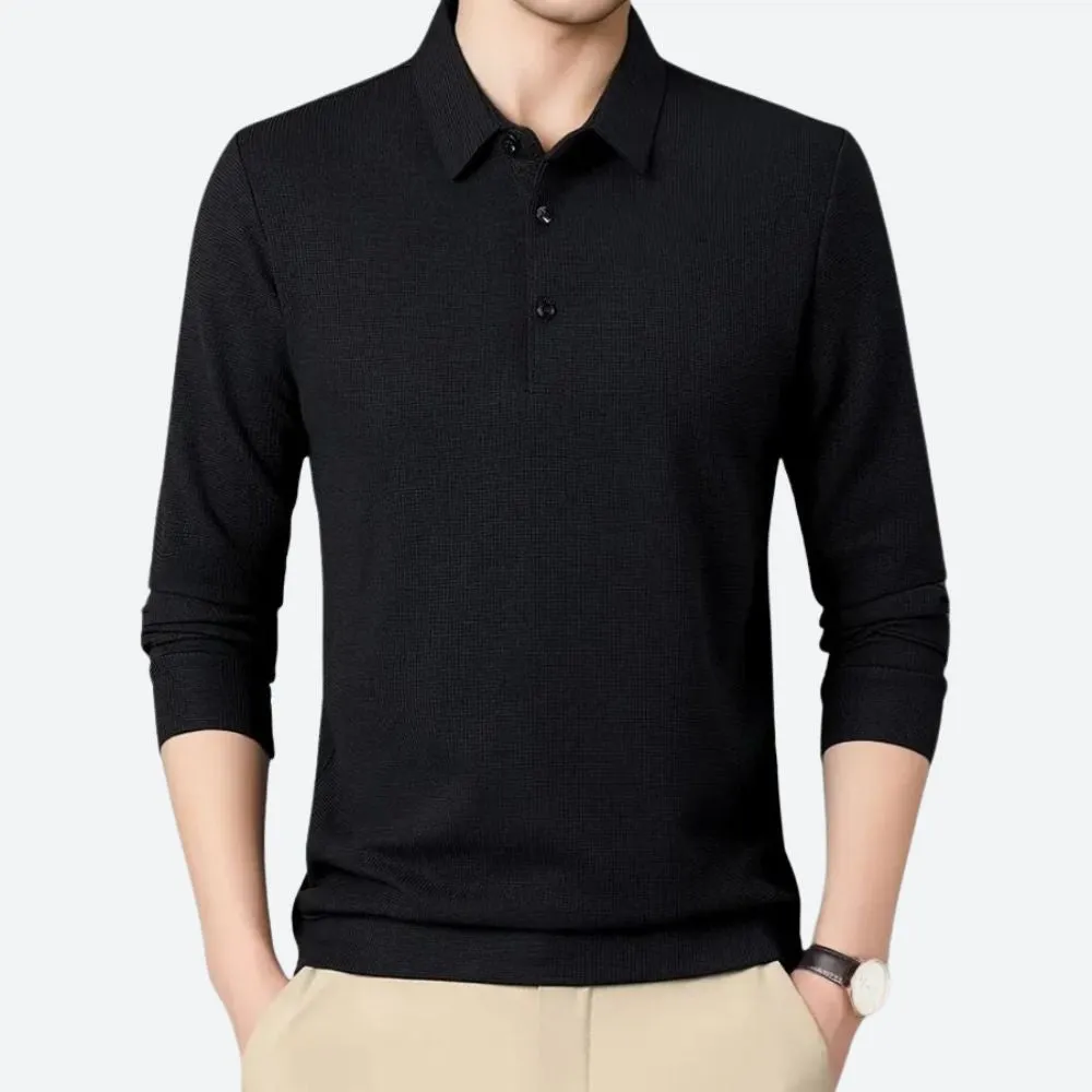 Comfort Long Sleeve Polo Shirt for Men